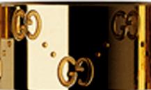 GUCCI 銘刻雙G寬戒 - 古馳