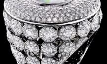 Piaget18K白金鑲嵌鉆石及貴果凍歐泊戒指 - 伯爵