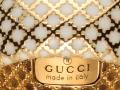 Gucci金色十字鏤空白底戒指 - 古馳
