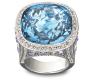 SWAROVSKI 藍色水晶戒指 - 施華洛世奇