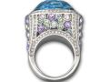 SWAROVSKI 藍色水晶戒指 - 施華洛世奇