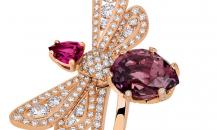 Chaumet 玫瑰金鑲鉆小蜜蜂戒指 - 尚美