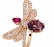 Chaumet 玫瑰金鑲鉆小蜜蜂戒指 - 尚美