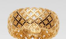 Gucci金色十字鏤空戒指 - 古馳