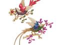 Tiffany高級珠寶彩漆胸針 - 蒂芙尼