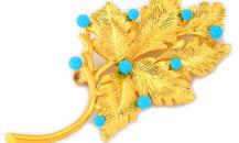 Theegold“秘密花園”系列之翠迎朝露胸針 - 尚金