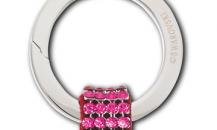 SWAROVSKI  粉紅色鑰匙扣 - 施華洛世奇