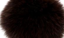 Fendi 深棕色毛球手機掛飾 - 芬迪