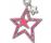 SWAROVSKI  粉紅色五角星鑰匙扣 - 施華洛世奇