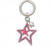 SWAROVSKI  粉紅色五角星鑰匙扣 - 施華洛世奇