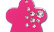 SWAROVSKI  粉紅色花瓣形鑰匙扣 - 施華洛世奇