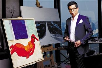馮小剛王中軍攜手辦畫展 豪宅曝光名畫扎堆