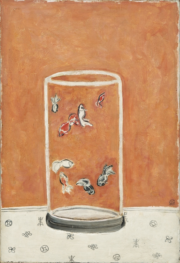常玉（1901 – 1966）《八尾金魚》，1930–1940年代作，油彩畫布， 73.8 x 50.2公分 估價： 5,000萬至7,000萬港元／640萬至900萬美元