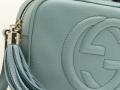 Gucci soho淺藍色真皮小號肩背包