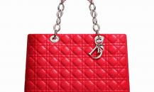DIOR SOFTDior Soft天竺葵紅皮革購物袋