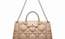 DIOR MILLY LA FORêT米色皮革購物袋
