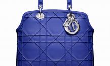 Dior Granville皇室藍皮革手提包