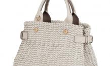 Loewe燕麥色軟羊皮編織包