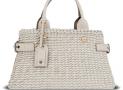 Loewe燕麥色軟羊皮編織包