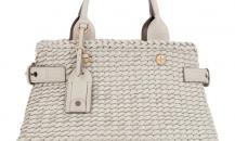 Loewe燕麥色軟羊皮編織包