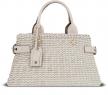 Loewe燕麥色軟羊皮編織包