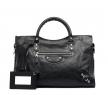 中號手提、肩背兩用羊皮手袋，搭配“giant”鉚釘（Balenciaga Giant 12 Silver City）