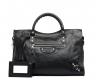 中號手提、肩背兩用羊皮手袋，搭配“giant”鉚釘（Balenciaga Giant 12 Silver City）